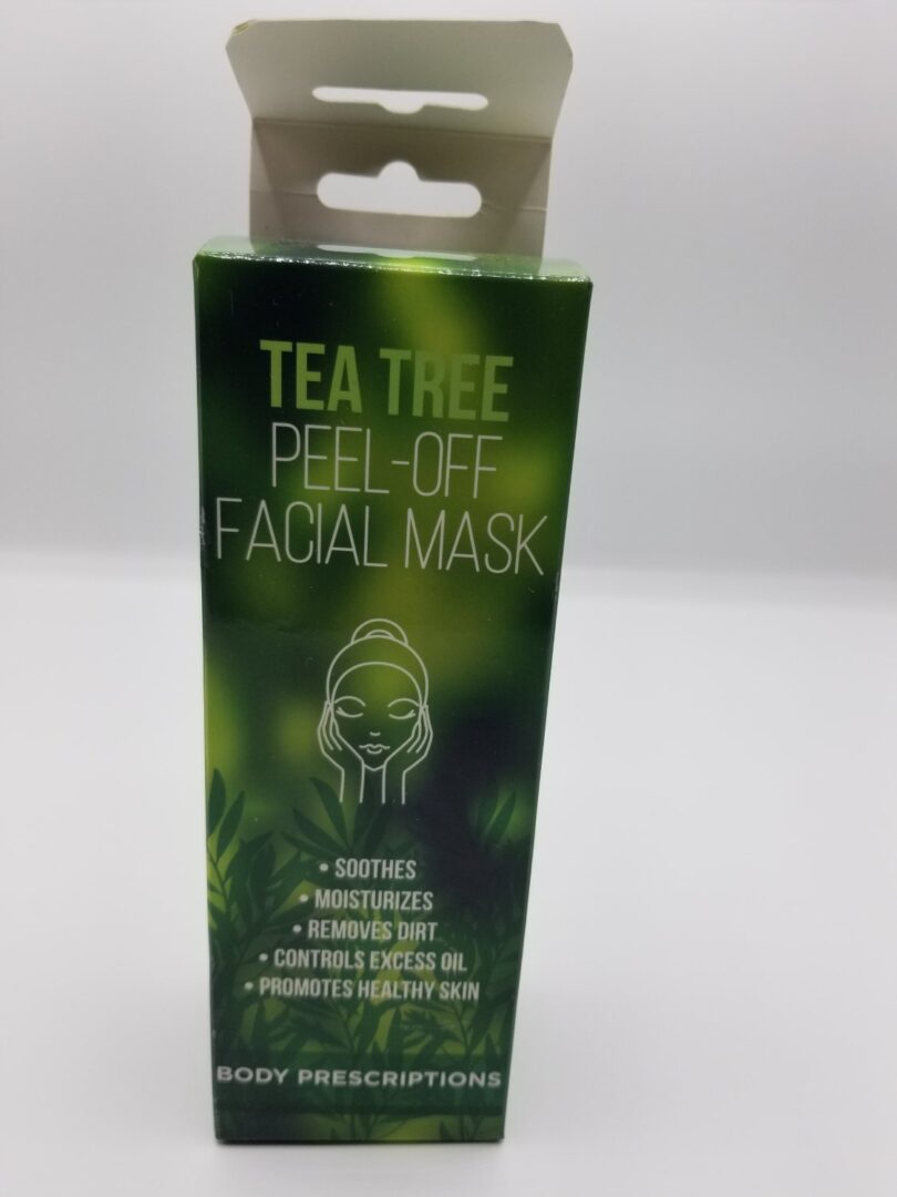 A package of tea tree peel-off facial mask.