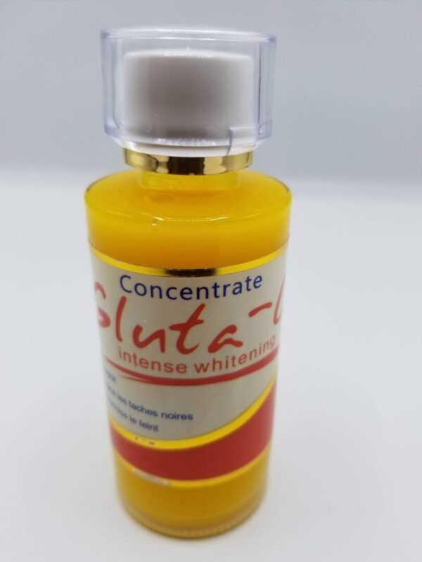 A bottle of concentrate for the skin