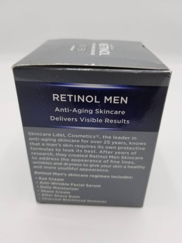 A box of retinol men anti-aging skincare.