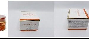 A box with a Pure VITAMINC+ Anti-Aging Day Cream with Dead Sea Minerals 1.69 fl. Oz 50mL and a box next to it.