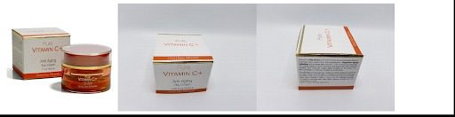 A box with a Pure VITAMINC+ Anti-Aging Day Cream with Dead Sea Minerals 1.69 fl. Oz 50mL and a box next to it.