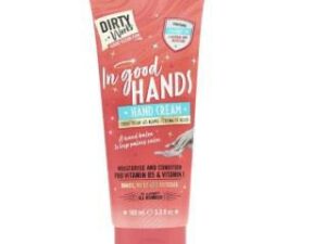 A tube of DIRTY Works Hand Cream 100 ml (3.3 fl oz) on a white background.