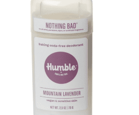 Nothing bad Humble Vegan and Sensitive Skin Natural Deodorant Mountain Lavender - Aluminum-Free, 2.5 oz. stick.