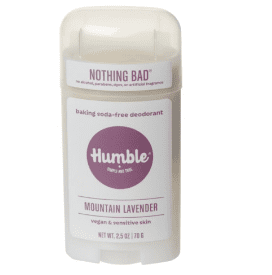 Nothing bad Humble Vegan and Sensitive Skin Natural Deodorant Mountain Lavender - Aluminum-Free, 2.5 oz. stick.