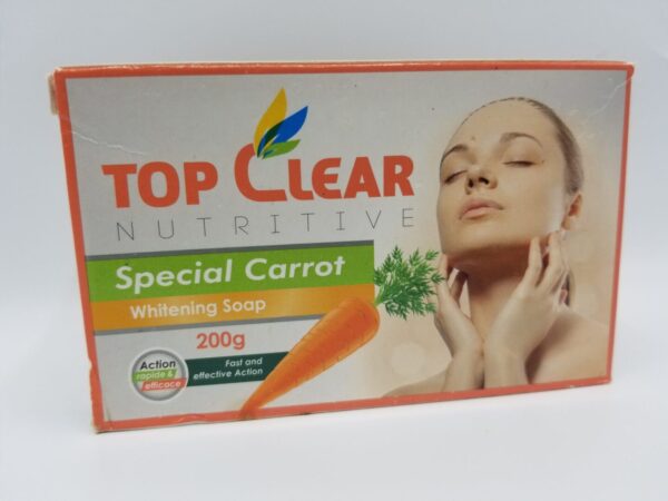 Top clear nutritive special carrot whitening soap.