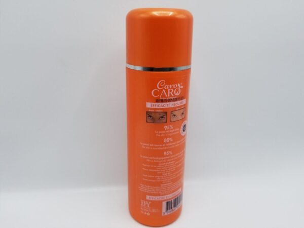 An Caro Caro Soins Complets Sublime Whitening Body Lotion 500ml spray bottle on a white background.