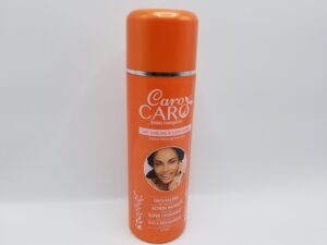 A bottle of Caro Caro Soins Complets Sublime Whitening Body Lotion 500ml on a white background.