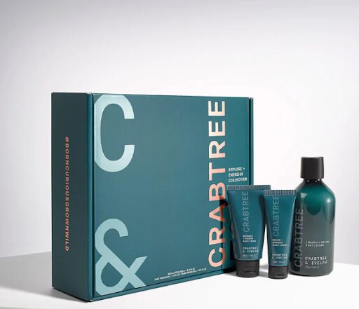 Crabtree & Evelyn Explore + Energize Collection gift set.