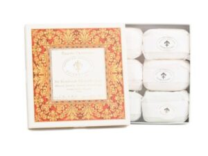 A box of SAPONIFICIO ARTIGIANALE FIORENTINO Handmade Florentine Soaps in a white box.