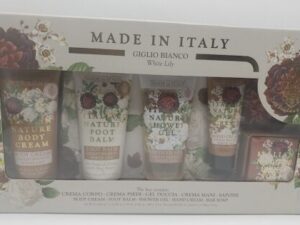 Made in Italy SAPONERIE MARIO FISSI White Lily Spa Set gift set.