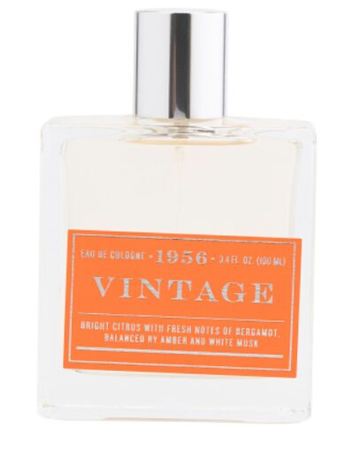 A bottle of 1956 COLLECTION Men's Vintage Cologne on a white background.