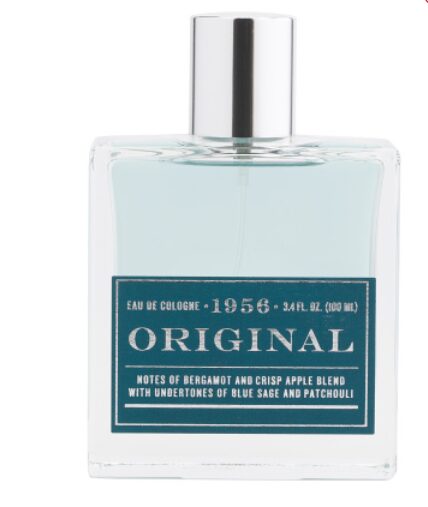 A bottle of 1956 COLLECTION Men's Original Cologne on a white background.