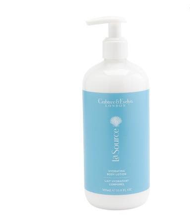 A Crabtree & Evelyn La Source Body Lotion 16.9oz bottle on a white background.