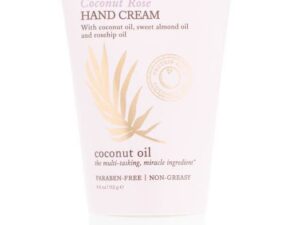 COCOmagic Coconut Rose hand cream 4 oz with coconut oil.