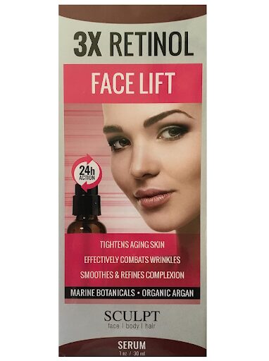 SCULPT FACE LIFT 3X RETINOL 3X STRENGTH 1 OZ