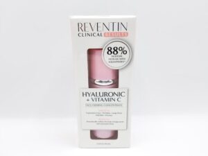 Revetin Clinical Results 88% Moisture Increase with Hyaluronic+Vitamin C 1.4 FI Oz (41 mL) serum.