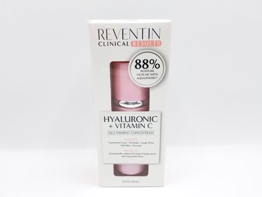 Revetin Clinical Results 88% Moisture Increase with Hyaluronic+Vitamin C 1.4 FI Oz (41 mL) serum.