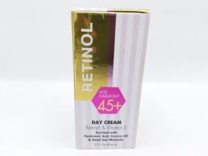 AGE HARMONY 45+ DAY CREAM Retinol & Vitamin E Enriched with Hyaluronic Acid, Coconut Oil & Dead Sea Minerals 2 fl. Oz 60mL