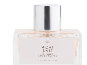 A bottle of GOURMAND Acai Baie 2.5oz perfume on a white background.