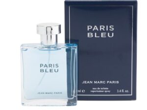 A bottle of MICHEL GERMAIN 3.4oz Paris Bleu Homme Eau De Toilette Spray for men.