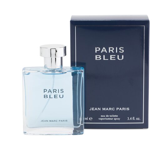 A bottle of MICHEL GERMAIN 3.4oz Paris Bleu Homme Eau De Toilette Spray for men.