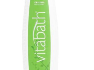 A bottle of VITABATH 16oz Original Spring Moisturizing Bath and Shower Gelee on a white background.