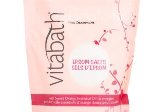 VITABATH Pink Champagne Epsom Salts 48oz epsom salt scrub.