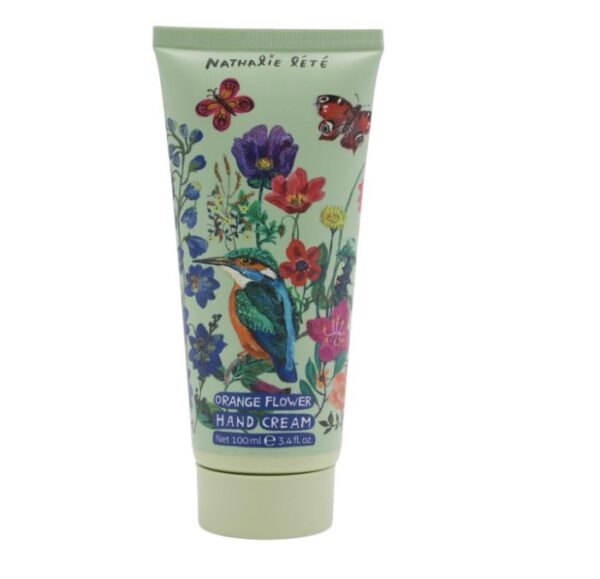 Heathcote & Ivory Nathalie Lete Forest Folk Orange Flower Hand Cream Bird - 3.3oz