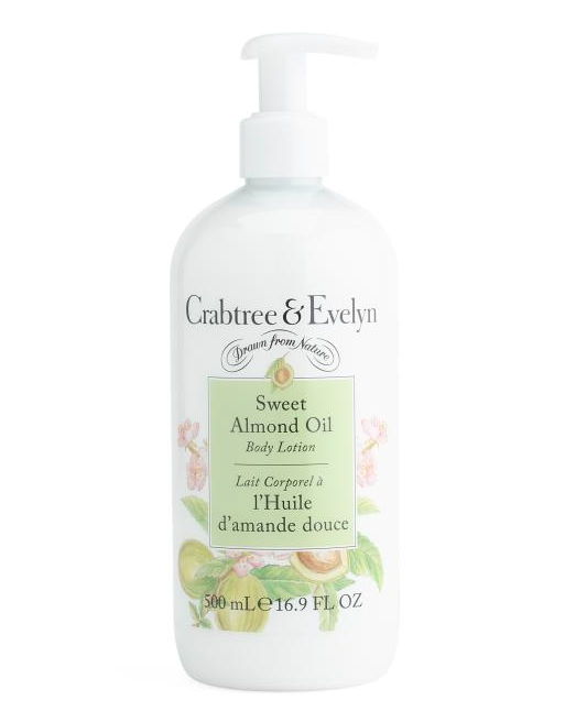 Crabtree & Evelyn Sweet Almond Oil Body Lotion 16.9oz – Hydrating & Softening Body Moisturizer